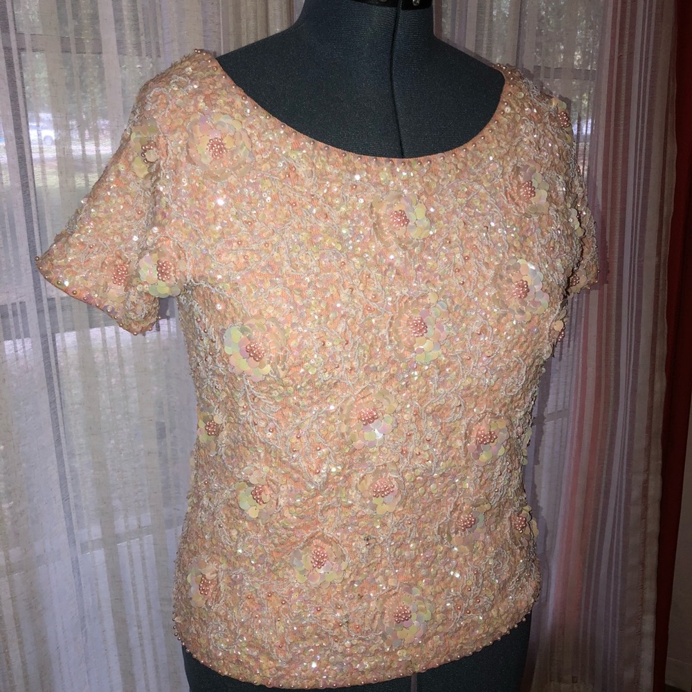 Light Pink Sequin dress top size Medium